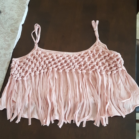 Tops - Fringe crop top